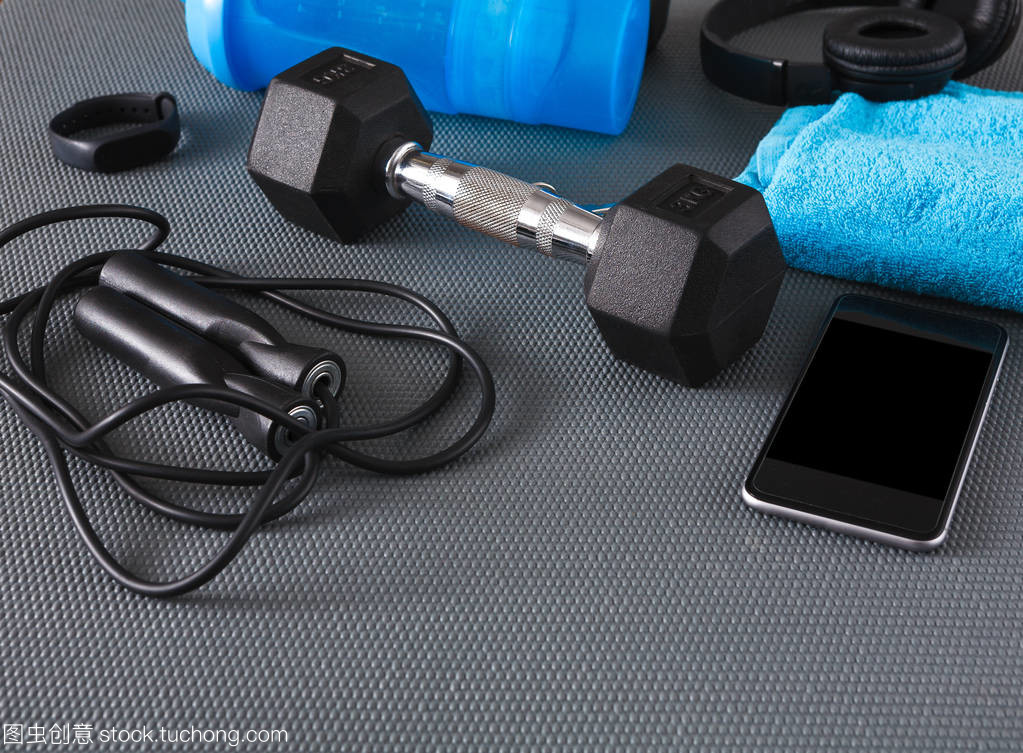 運動器材健身背景復制空間